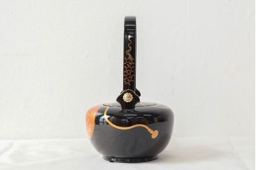 輪島塗　朝楓作　鈴五聖子蒔絵　木製屠蘇器(漆器、箱付)(R-052760)
