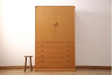 中古　超美品　松創(MATSUSO)　洗練された佇まいが目を引く重ねタンス(定価約240万円)(引き出し、和箪笥、整理タンス)(R-052761)