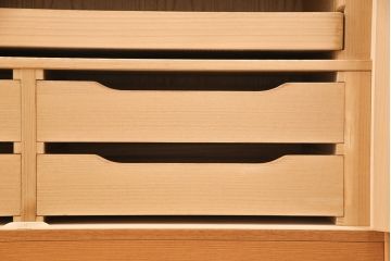 中古　超美品　松創(MATSUSO)　洗練された佇まいが目を引く重ねタンス(定価約240万円)(引き出し、和箪笥、整理タンス)(R-052761)