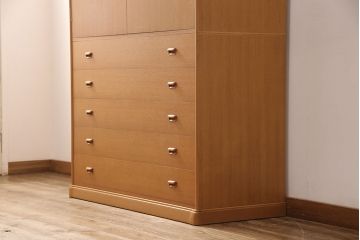 中古　超美品　松創(MATSUSO)　洗練された佇まいが目を引く重ねタンス(定価約240万円)(引き出し、和箪笥、整理タンス)(R-052761)