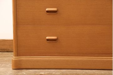 中古　超美品　松創(MATSUSO)　洗練された佇まいが目を引く重ねタンス(定価約240万円)(引き出し、和箪笥、整理タンス)(R-052761)