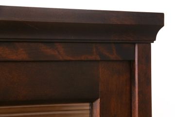 中古　リメイク　北海道民芸　モールガラスがアクセントになったローボード(テレビ台、収納棚、サイドボード)(R-052762)