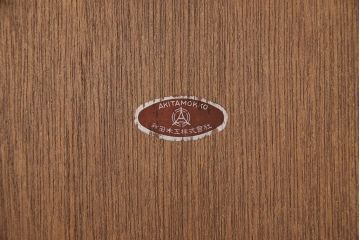 和製ビンテージ　秋田木工　シンプルで使い勝手抜群のミラー(鏡、ヴィンテージ)(R-052768)