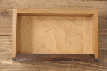 中古　松本民芸家具　スタイリッシュなデザインが美しいライティングビューロー(机、在宅ワーク、在宅用ワークデスク、引き出し、チェスト)(R-052771)