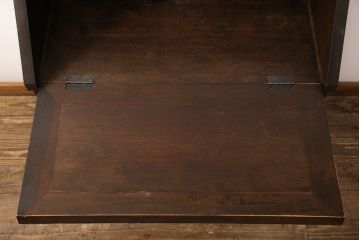 中古　松本民芸家具　スタイリッシュなデザインが美しいライティングビューロー(机、在宅ワーク、在宅用ワークデスク、引き出し、チェスト)(R-052771)