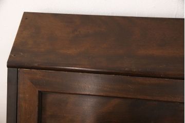 中古　松本民芸家具　スタイリッシュなデザインが美しいライティングビューロー(机、在宅ワーク、在宅用ワークデスク、引き出し、チェスト)(R-052771)