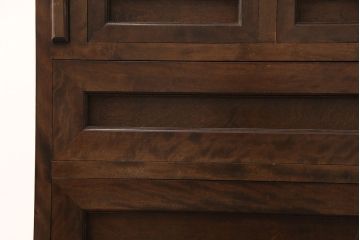 中古　松本民芸家具　スタイリッシュなデザインが美しいライティングビューロー(机、在宅ワーク、在宅用ワークデスク、引き出し、チェスト)(R-052771)