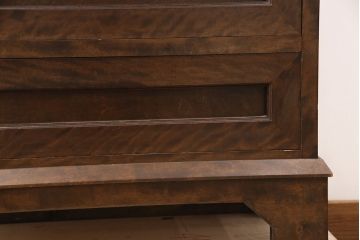 中古　松本民芸家具　スタイリッシュなデザインが美しいライティングビューロー(机、在宅ワーク、在宅用ワークデスク、引き出し、チェスト)(R-052771)