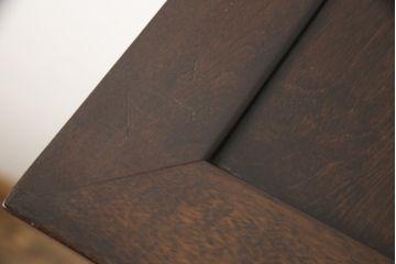 中古　松本民芸家具　深い色味が魅力的な小振りの本箱(定価約37万円)(ブックケース、飾り棚、食器棚、キャビネット)(R-052775)