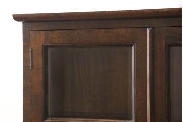 中古　松本民芸家具　深い色味が魅力的な小振りの本箱(定価約37万円)(ブックケース、飾り棚、食器棚、キャビネット)(R-052775)