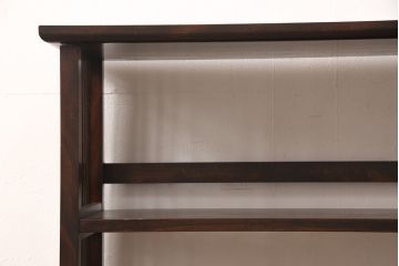 中古　松本民芸家具　#117型　和モダンスタイルにおすすめ!格子が魅力的な書棚(飾り棚、本棚、オープンラック)(R-052780)