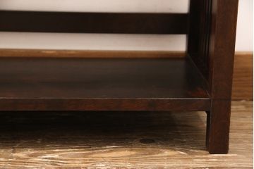 中古　松本民芸家具　#117型　和モダンスタイルにおすすめ!格子が魅力的な書棚(飾り棚、本棚、オープンラック)(R-052780)