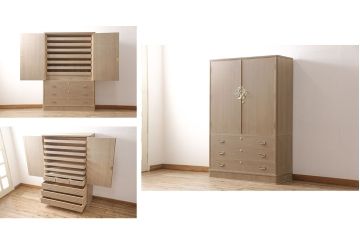 中古　超美品　伝統工芸士・土田耕一作　美しい梅の飾り金具が上品さを漂わせる加茂総桐箪笥(定価約150万円)(総桐たんす、桐タンス、着物箪笥、和タンス)(R-052782)