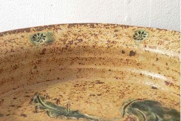 古織部　かぶら鉢(深鉢、深皿、陶器、和食器)(R-052784)