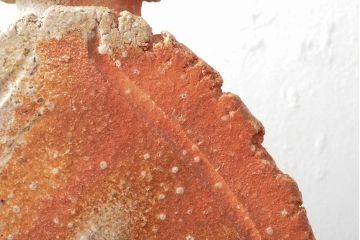 古谷道生　信楽扁壷　花入(共箱、花器)(R-052785)