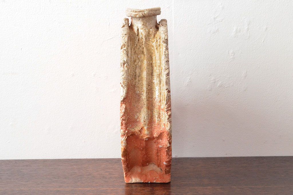 古谷道生 信楽 花器 信楽花入 共箱 古谷道生 信楽 花器 信楽花入 共箱