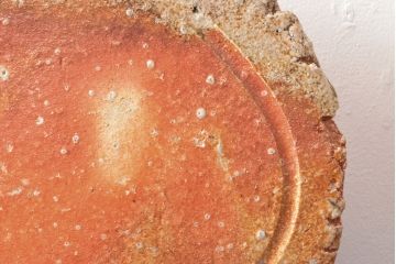 古谷道生　信楽扁壷　花入(共箱、花器)(R-052785)