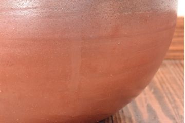 人間国宝　藤原雄　備前擂座　大壷(共箱、花入、花器)(R-052789)