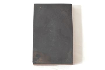 明治期　梨地螺鈿高蒔絵　鶏図　木製硯箱(漆器、書道具)(R-052792)