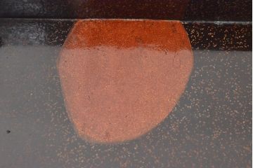 明治期　梨地螺鈿高蒔絵　鶏図　木製硯箱(漆器、書道具)(R-052792)