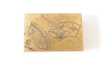 明治期　梨地螺鈿高蒔絵　鶏図　木製硯箱(漆器、書道具)(R-052792)