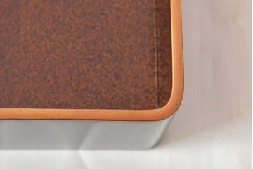 明治期　鶴亀の図　内梨地　蒔絵　木製文箱(書箱、漆器)(R-052793)