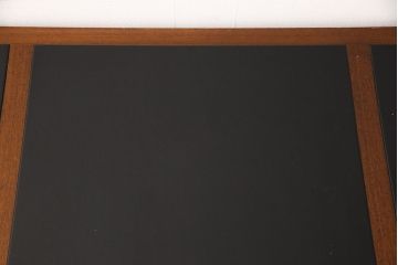 中古　DREXEL HERITAGE(ドレクセルヘリテイジ)　Triune(トライユン)　レザートップが格好いいマホガニー材製のデスク(両袖机、在宅ワーク、在宅用ワークデスク)(定価約75万円)(R-052796)