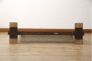 中古　松本民芸家具　洗練された上品な佇まいが魅力のC型衝立(つい立て、パーテーション)(定価約18万円)(R-052797)