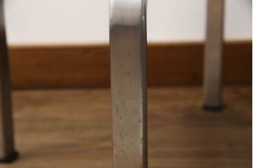 デンマークビンテージ　希少!!　モビリア(mobilia)　BO-EX社製　メンズライクの空間づくりに活躍する本革スツール(一人掛け、1人掛け、椅子、ヴィンテージ、応接セット、北欧)(R-052801)