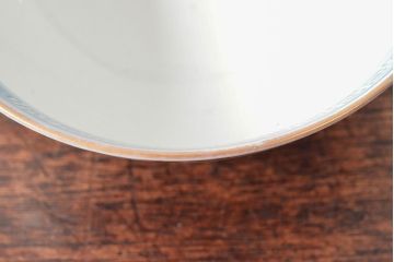 幕末〜明治　色絵染付　蓋茶碗3客(和食器)(R-052808)