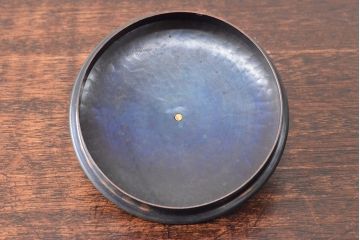 玉川堂　草蔓　銅製湯沸(共箱、草づる、鎚起、銀摘?)(R-052814)