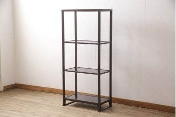 中古　松本民芸家具　上品で美しい佇まいが魅力の#80型朝鮮棚(定価約12万円)(飾り棚、オープンラック、収納棚)(R-052815)