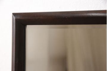 中古　美品　松本民芸家具　透かし彫りが上品なB型姿見(定価約10万円)(ミラー、鏡台)(R-052825)