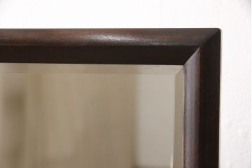 中古　美品　松本民芸家具　透かし彫りが上品なB型姿見(定価約10万円)(ミラー、鏡台)(R-052825)