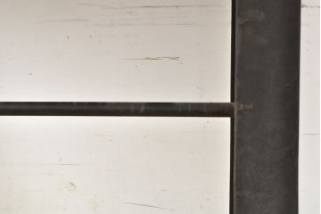 フランスアンティーク　インダストリアル　鋳物脚が無骨で格好いい作業台(ダイニングテーブル、コンソールテーブル)(R-052831)