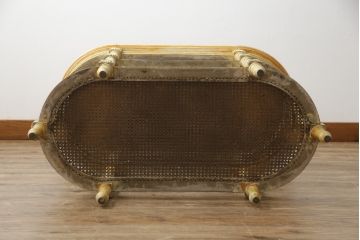 フランスアンティーク　高級品　ブロカント　凝ったつくりや彫刻が素晴らしい味わいを醸し出すサイドテーブル(オケージョナルテーブル、コンソールテーブル)(R-052832)