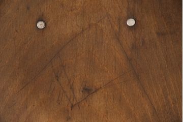 フランスアンティーク　インダストリアルなデザインがかっこいい回転チェア(工業系椅子、板座チェア、イス)(R-052841)