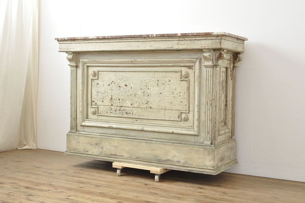 フランス　天板大理石アンティークラック フランス 天板大理石アンティークラック フランスのアンティーク