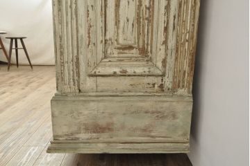 フランスアンティーク　大理石天板　歴史を感じさせるデザインと雰囲気が味わい深いシャビーなカウンターテーブル(コンソールテーブル、引き出し、作業台)(R-052844)