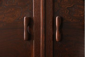 中古　国産手造り家具　ケヤキ材　人気の縦型デザインが嬉しい小引き出し(小物収納、チェスト)(R-052846)