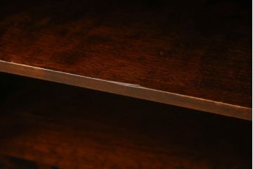 和製ビンテージ　北海道民芸家具　希少な絶版品　落ち着いた木の色合いが魅力的なテレビボード(ローボード、収納棚、ヴィンテージ)(R-052847)