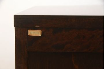 和製ビンテージ　北海道民芸家具　希少な絶版品　落ち着いた木の色合いが魅力的なテレビボード(ローボード、収納棚、ヴィンテージ)(R-052847)
