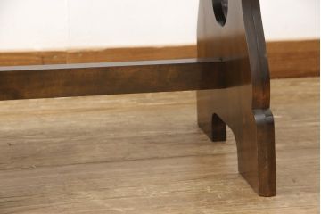 中古　美品　松本民芸家具　和モダンスタイルにおすすめの#12型茶卓(サイドテーブル、飾り台)(R-052848)