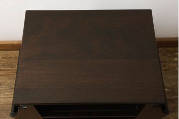 中古　松本民芸家具　和モダンスタイルにおすすめのマガジンラック(サイドテーブル、飾り台、マガジン卓)(R-052849)