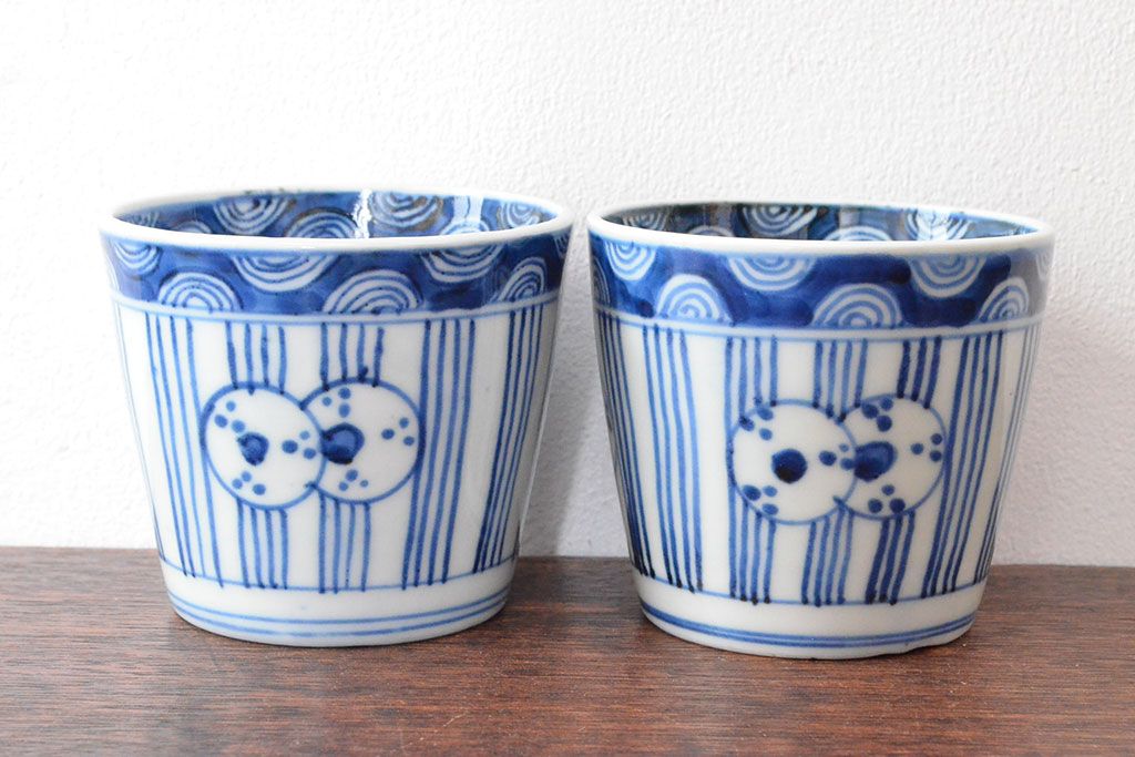 アンティーク　伊万里蕎麦猪口　2つセット 公式】アンティーク家具ラフジュ工房商品詳細ページ明治期