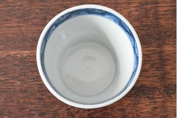 明治期　伊万里焼　染付蕎麦猪口2客セット(そば猪口、和食器)(R-052856)