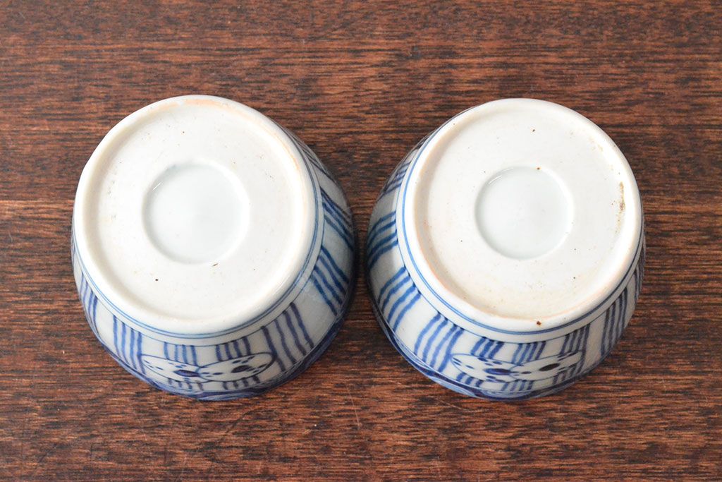 アンティーク　伊万里蕎麦猪口　2つセット 公式】アンティーク家具ラフジュ工房商品詳細ページ明治期