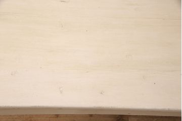 和製ビンテージ　アンティーク風なつくりがかわいらしい手造りテーブル(ダイニングテーブル、作業台、ヴィンテージ)(R-052862)