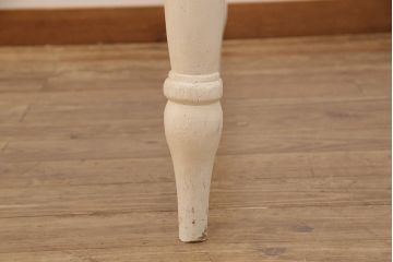和製ビンテージ　アンティーク風なつくりがかわいらしい手造りテーブル(ダイニングテーブル、作業台、ヴィンテージ)(R-052862)