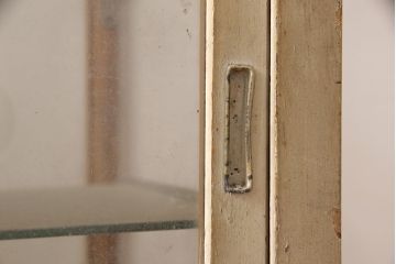 和製アンティーク　シンプルなデザインで使い勝手のいいガラスケース(ショーケース、店舗什器)(R-052865)